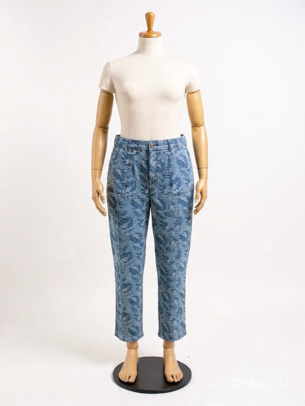 Blue Printed Women's Jeans